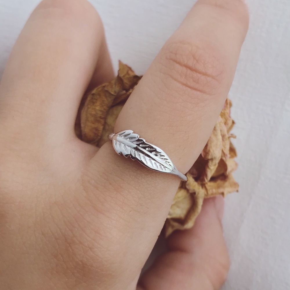 Feather Sterling Silver Ring